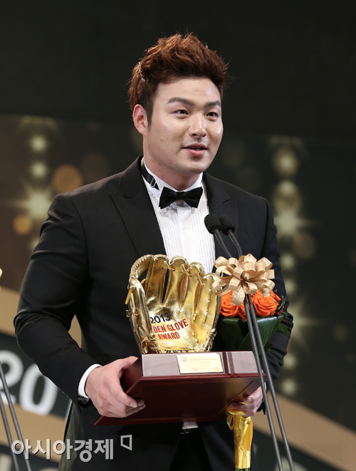 [포토] 박병호 '상 복 터졌네요'