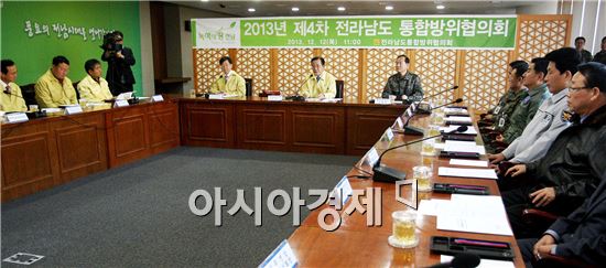 [포토]박준영 전남도지사,통합방위협의회의 주재