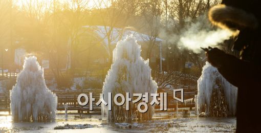 [포토]한파 속 고드름