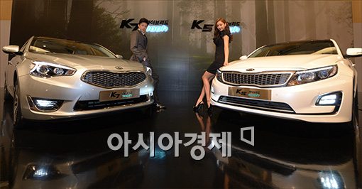 [포토]기아차, 연비 16.0·16.8km/l의 'K7·K5 하이브리드' 출시 