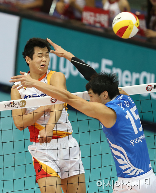 [포토] 서재덕 '입 돌아가는 스파이크'