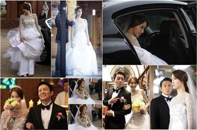 윤아 웨딩드레스 '단아하고 아름다운 자태'