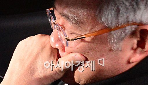 [포토]고민에 빠진 현재현 회장