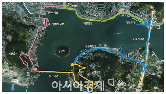 여수갯가길 ‘밤바다 코스’ 개장 