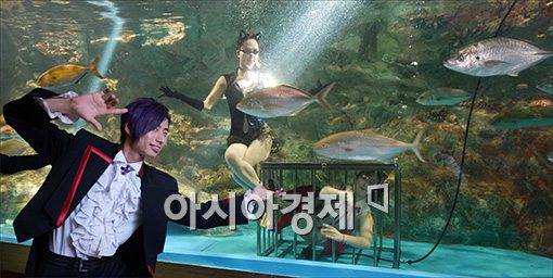 [포토]아쿠아리움 최초 마술쇼!