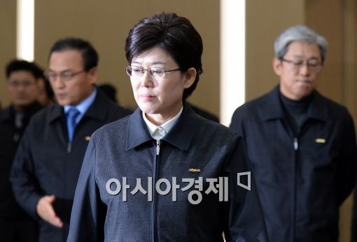 [포토]최연혜 사장, '철도 파업, 골치 아프네'