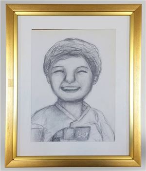 대구 초등학생이 그려보낸 朴대통령 초상화