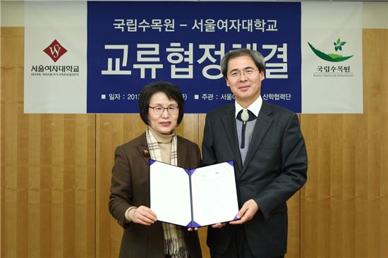 서울여대-국립수목원 교류협정 체결
