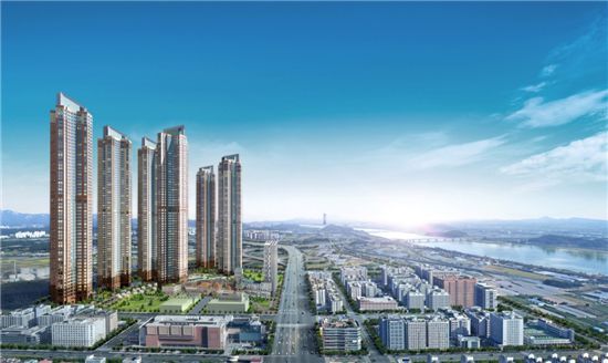 2,404세대 '한강조망' 85㎡이하 중소형 복합주거단지 계약폭주