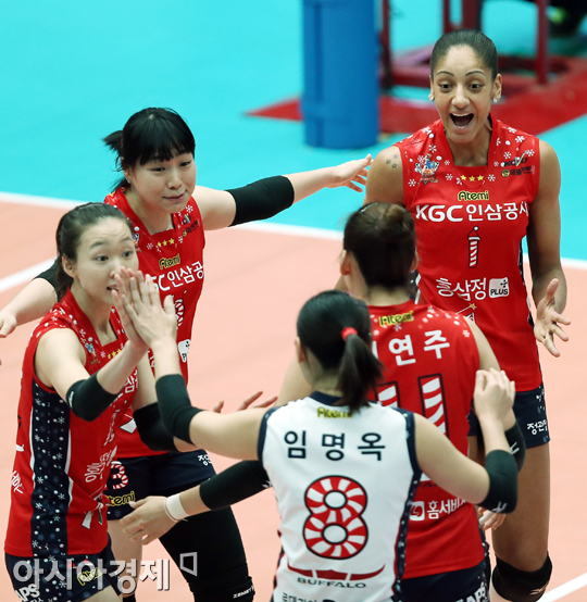 [포토] 인삼공사 득점 기쁨