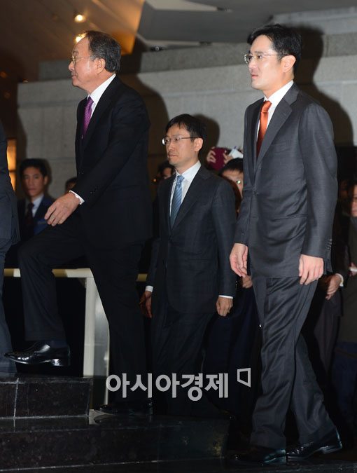 [포토]이재용 삼성전자 부회장, 2014 신년하례식 참석 