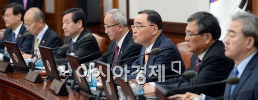 [포토]2차 임시국무회의 개최, 모두발언하는 정홍원 총리