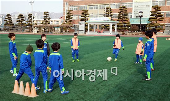 장흥군 전지훈련 메카‘초등생 꿈나무 축구대회’개막