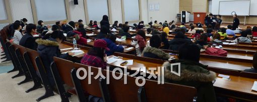 [포토]건국대학교, 2014 편입학 계열학업능력고사 실시