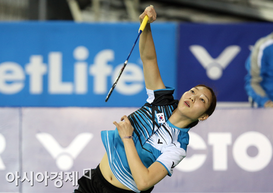 [포토] 성지현 '대회 2연패를 향해'