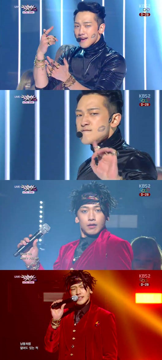 '뮤직뱅크' 비 컴백, 남자가 이렇게 섹시해도 되나?