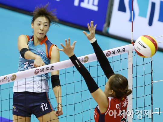 [포토] 한송이 '넘겼다'