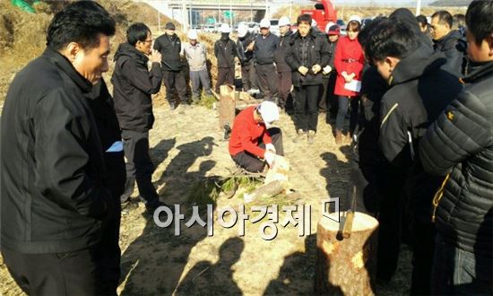 순천시, 소나무재선충병 방제 시연회 개최