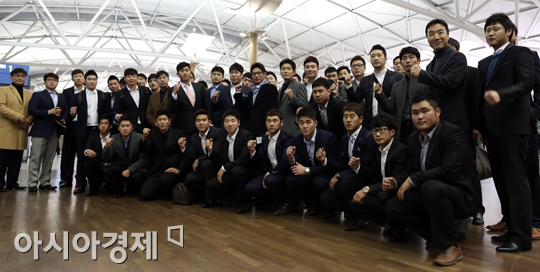 [포토] 전지훈련 떠나는 넥센 히어로즈