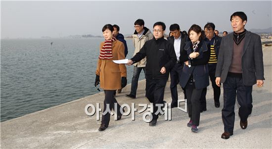 함평군, 해양관광 개발방안 모색 위한 해안선 탐방 나서