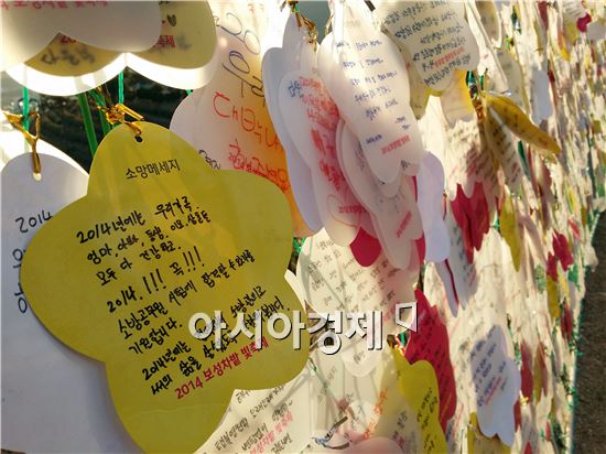 [포토]보성차밭 빛 축제  희망 메세지 "건강하세요~"