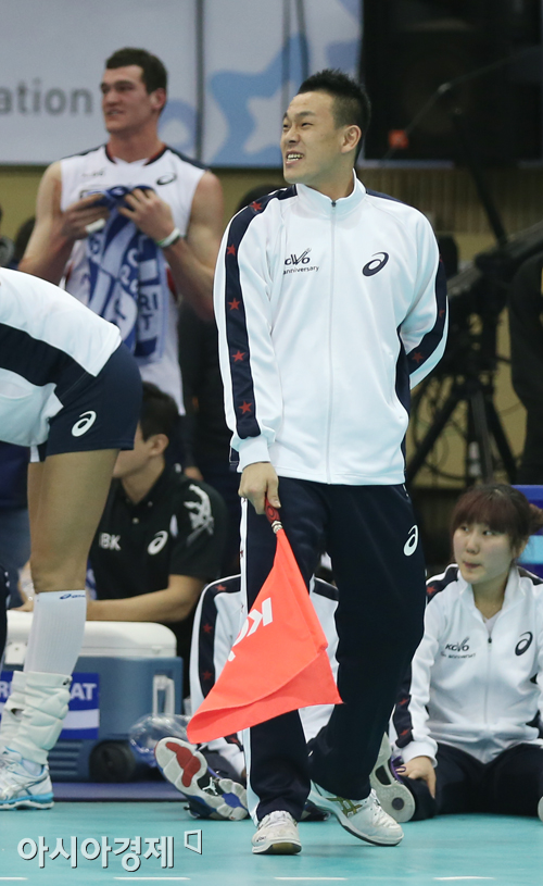 [포토] 여오현 '선심도 자신있어요~'