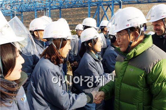 [포토]여수산단에 한국바스프사 울트라손 공장 준공