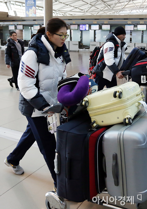 [포토] 전지훈련 떠나는 쇼트트랙 심석희