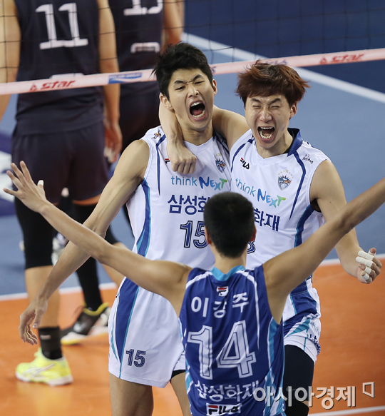 [포토] 지태환 '내 블로킹 봤어요?'