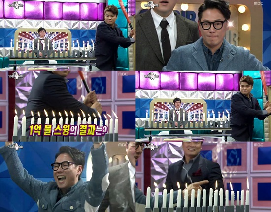 '라디오스타' 추신수, 배트 스윙 대결서 윤종신에 敗