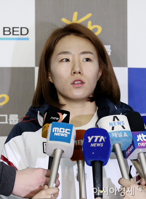 [포토] 이상화 '소치 올림픽 앞둔 각오'