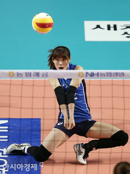 [포토] 채선아 '정확하게 받는다'