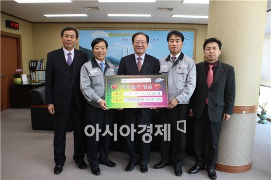 SPP조선, 불우이웃돕기 4000만원 전달
