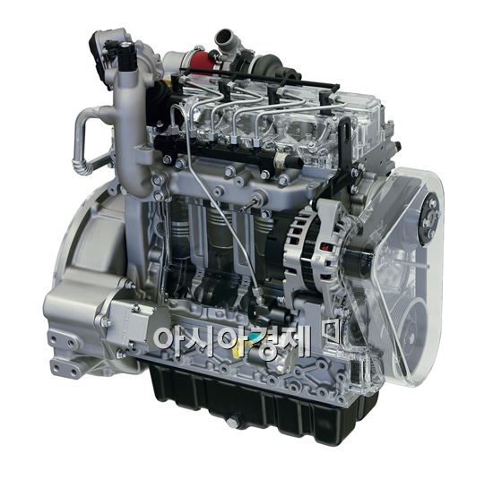 두산인프라코어의 G2 엔진 2.4L 모델(사진제공=두산인프라코어)