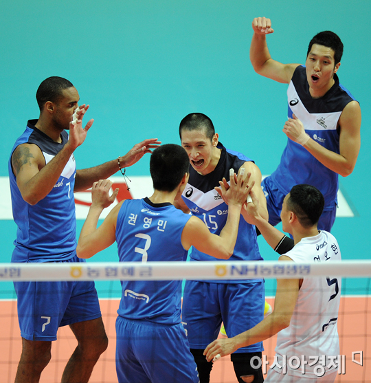 [포토] 현대캐피탈 득점 기쁨