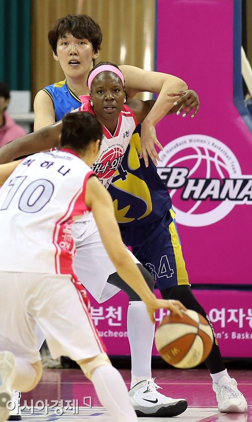 [포토] 하은주 '밀착수비'