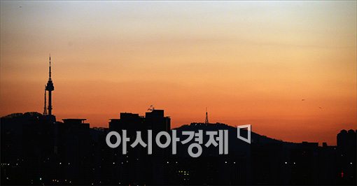 [포토]서울 남산의 일출