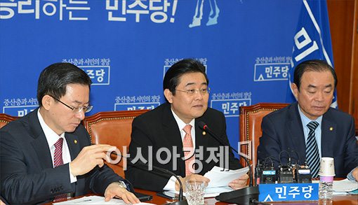 [포토]발언하는 전병헌 원내대표
