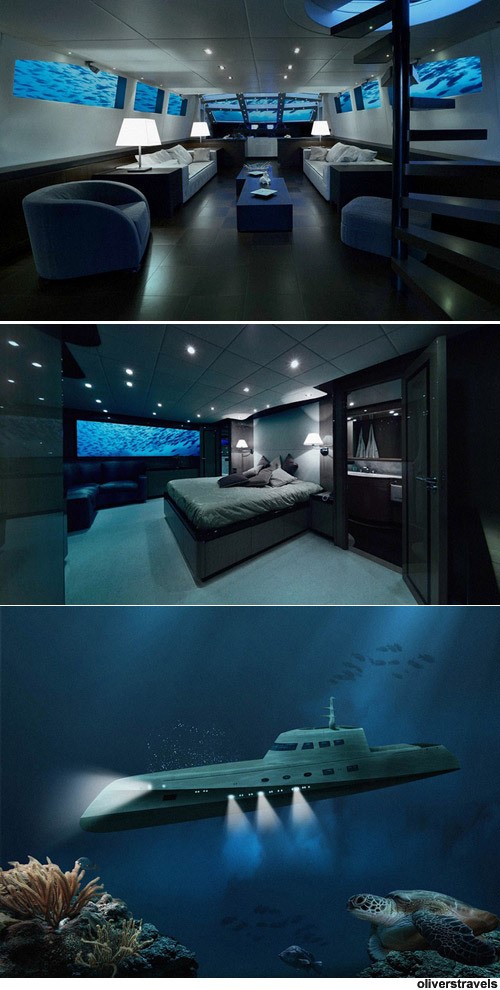 초호화 잠수함 호텔, 억만장자를 위한 이색 휴가 '화제'
