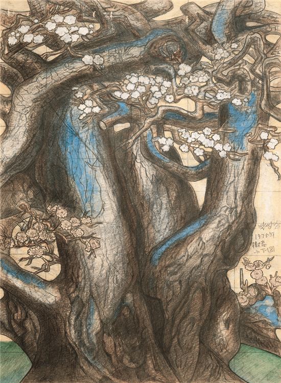 박생광, 소춘소하도, 1975년 작.