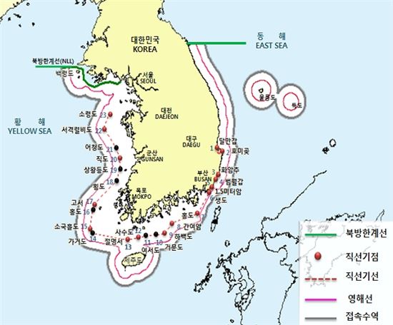 [해수부 업무보고]영해기점 섬·암초 23곳에 관측시설물 설치