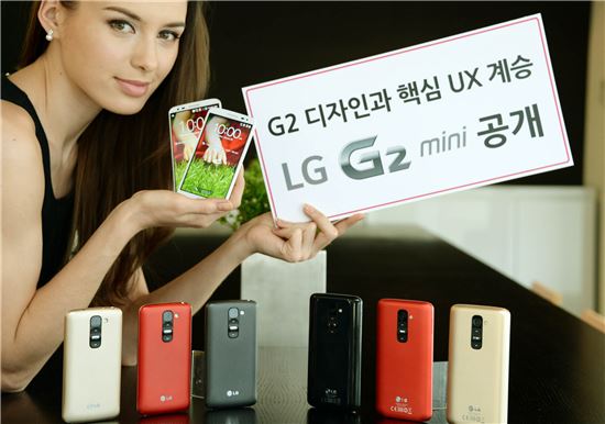 [MWC2014]LG전자, 'G프로2·G2미니' 전략 신제품 총출동…"'노크'로 사로잡겠다"