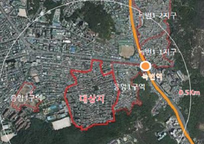 응암동 응암2구역 재개발 사업지 위치도 / 서울시