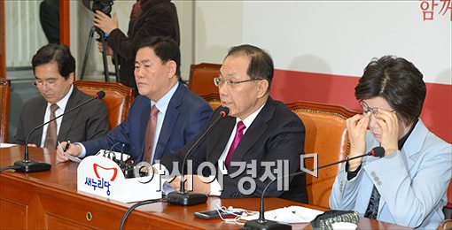 [포토]발언하는 황우여 대표