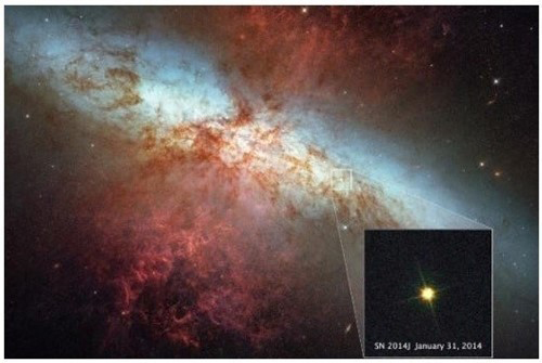 1100광년 초신성 폭발 "지상에서도 관측 가능해"