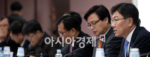[포토]제1차 수출투자지원협의회 개최, 모두발언하는 윤상직 장관