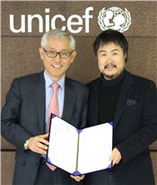 석교, 유니세프와 '교육후원 협약'