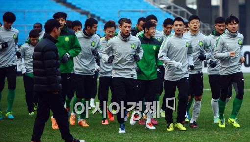 [포토]베이징 궈안, FC 서울과 AFC 2차전 앞둬