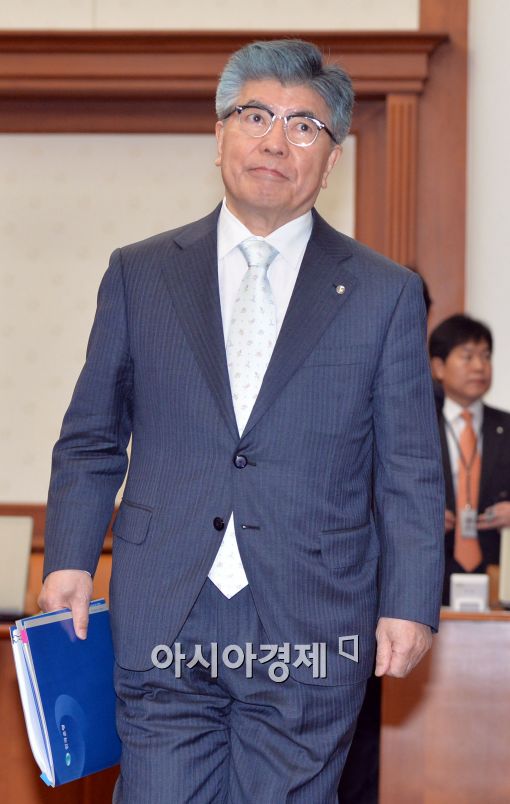 [포토]입장하는 김중수 총재