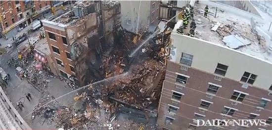 ▲드론이 촬영한 사고 현장 (출처: '데일리뉴스' 유튜브 화면 캡처)